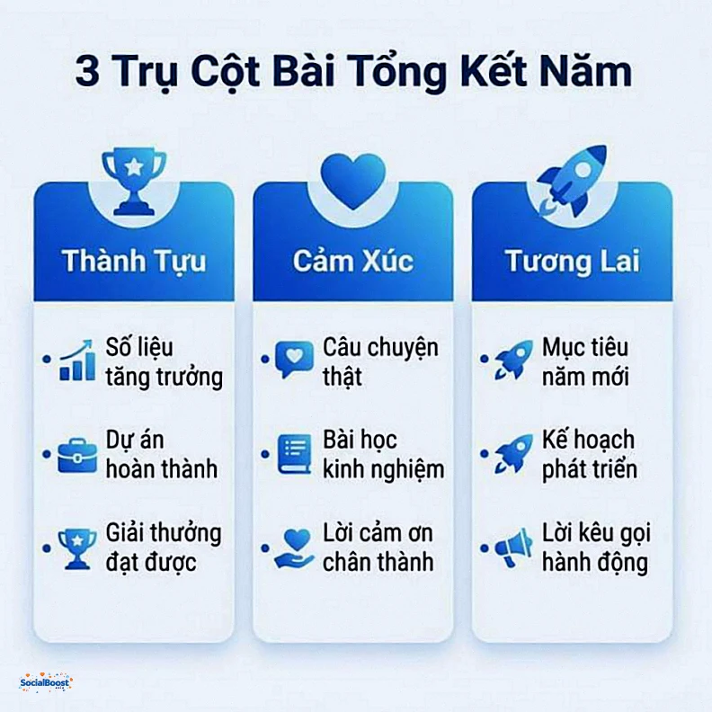 3 Trụ Cột Bài Tổng Kết Năm: Thành Tựu, Cảm Xúc, Tương Lai