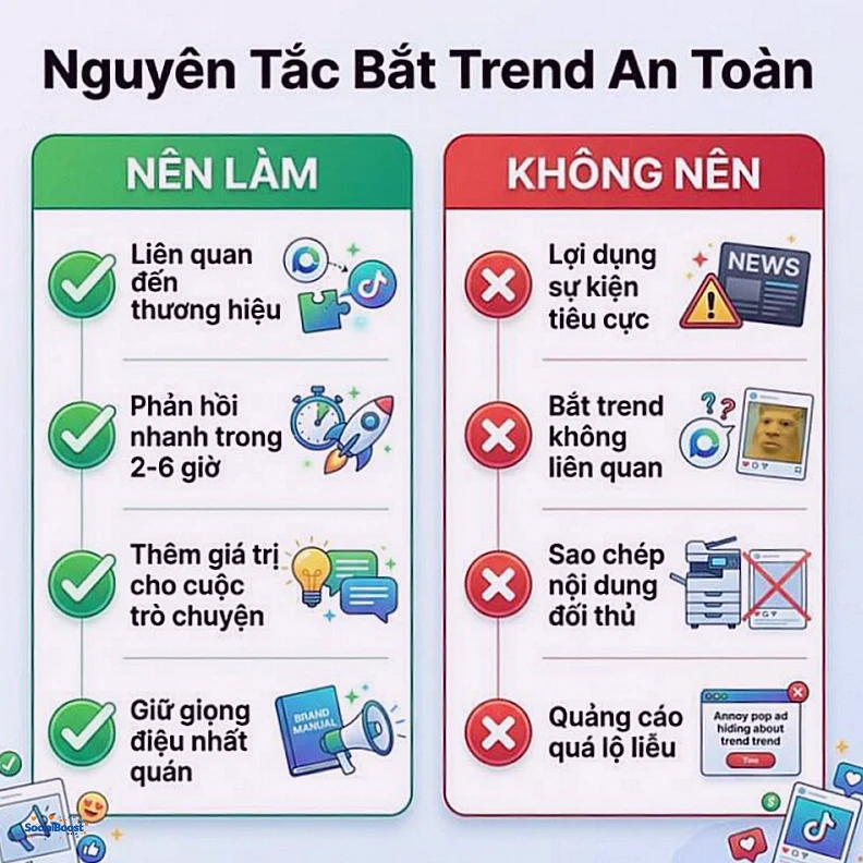 Nguyên tắc bắt trend an toàn - nên làm và không nên