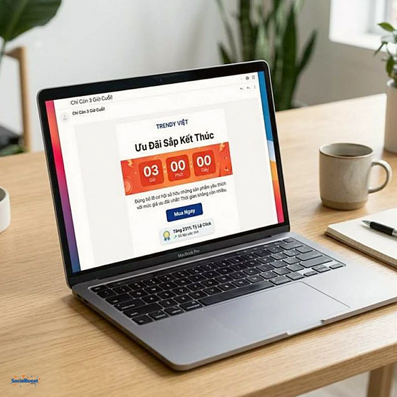 Email marketing với countdown timer tăng tỷ lệ click