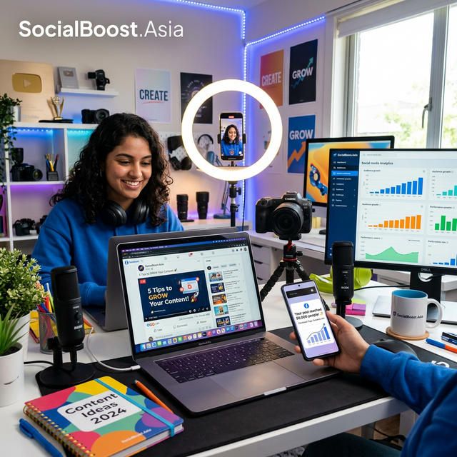 Content Creator tăng reach với SocialBoost