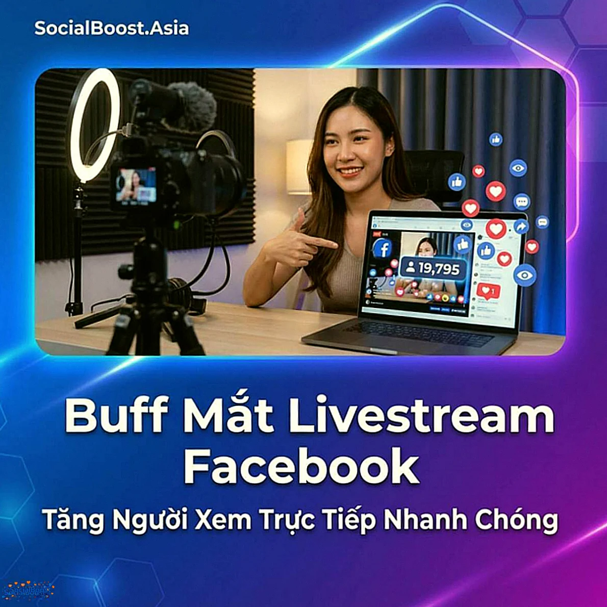 Dịch Vụ Buff Mắt Livestream Facebook Giá Rẻ Uy Tín