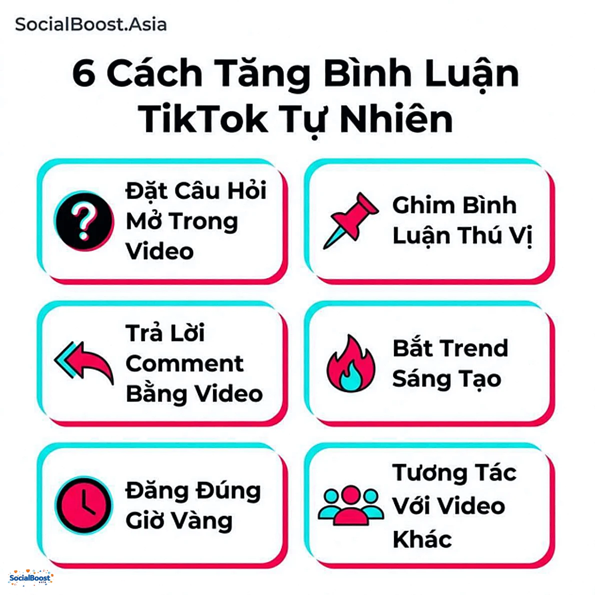 6 cách tăng bình luận TikTok tự nhiên
