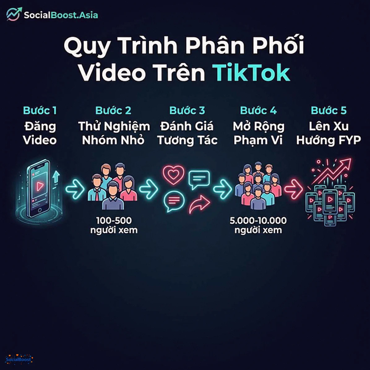 Quy trình phân phối video trên TikTok