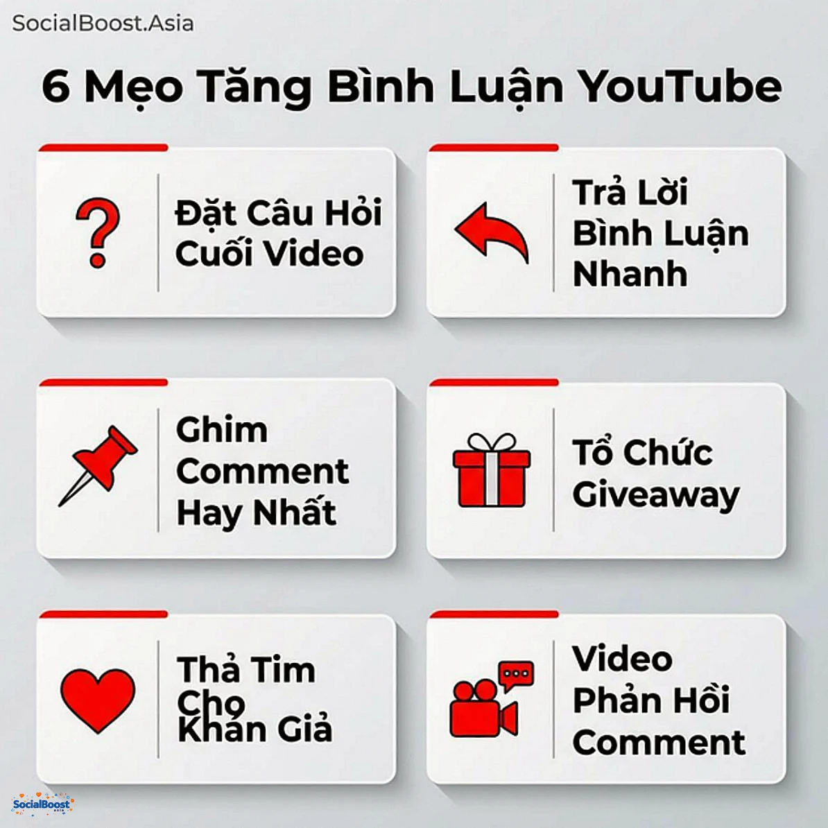 6 mẹo tăng bình luận YouTube tự nhiên hiệu quả