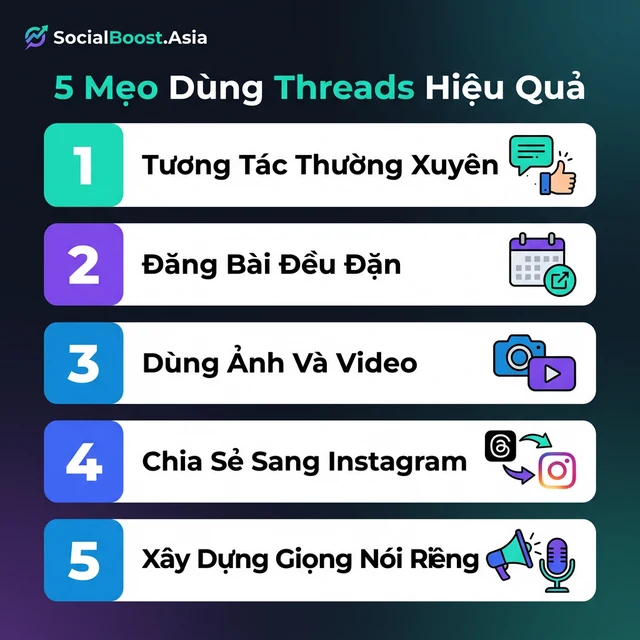 5 mẹo dùng Threads hiệu quả cho người mới
