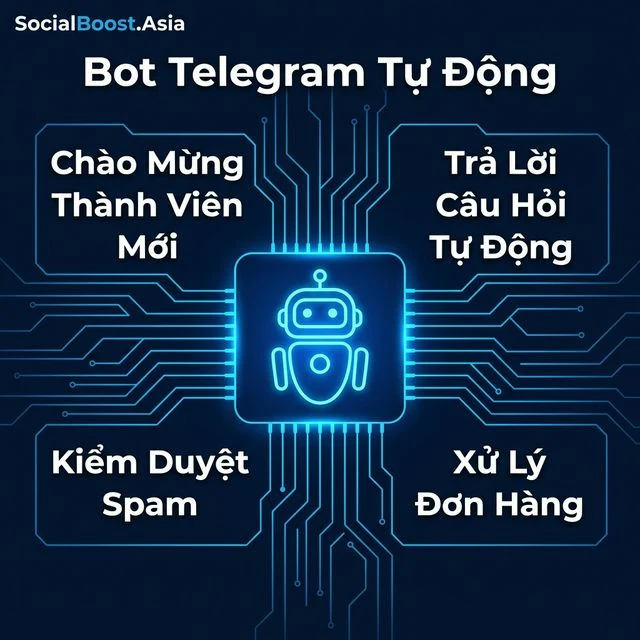 Bot Telegram tự động hóa marketing