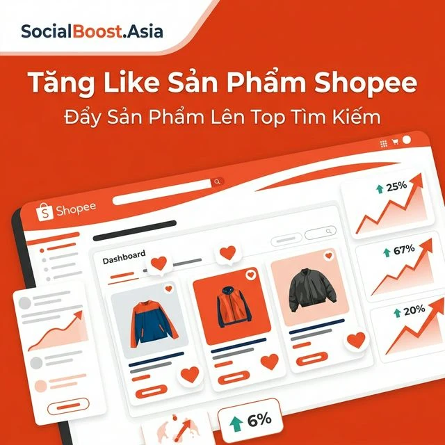 Tăng Like Sản Phẩm Shopee – Đẩy Sản Phẩm Lên Top Tìm Kiếm 2026