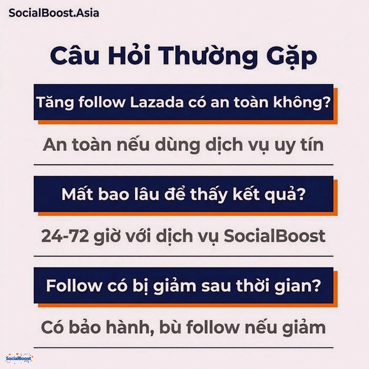 Câu hỏi thường gặp về tăng follow shop Lazada