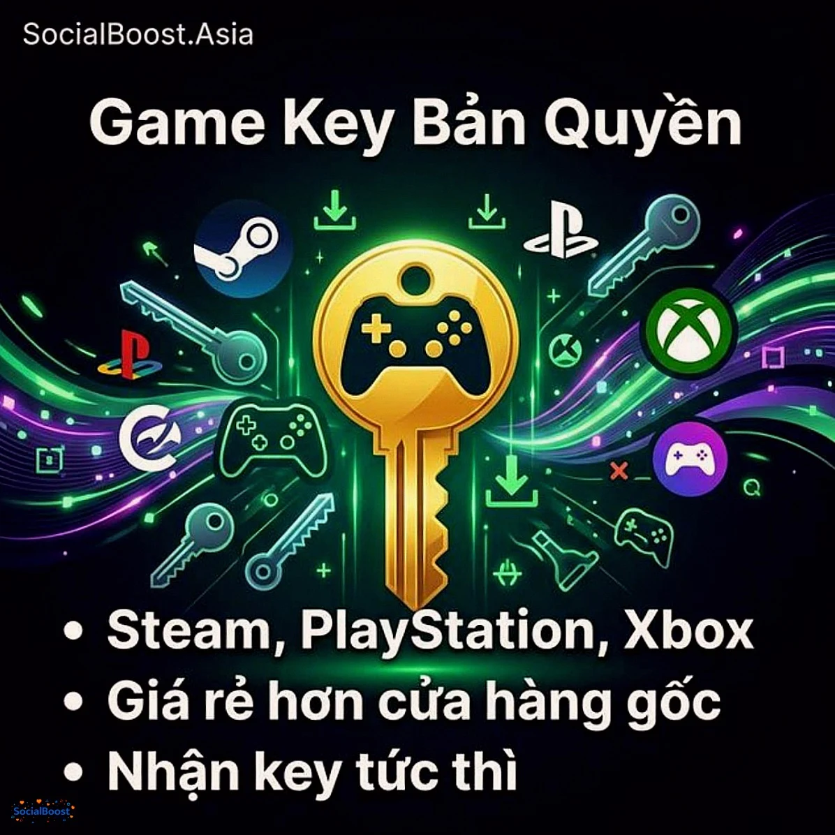 Game key bản quyền - sản phẩm số cho gamer