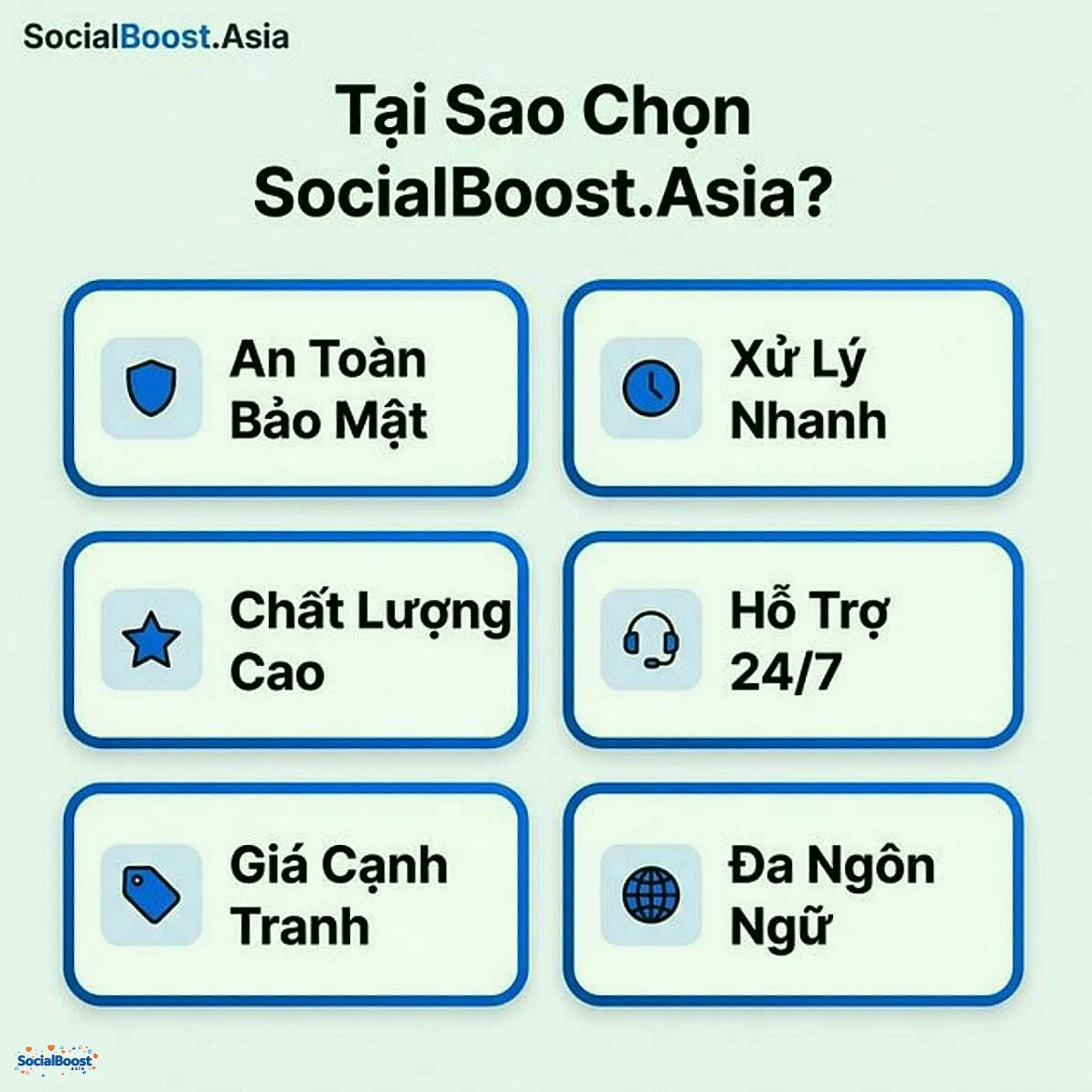 Tại sao chọn SocialBoost.Asia
