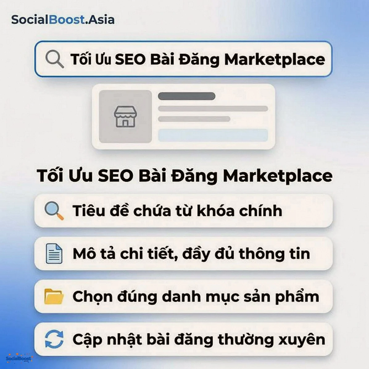 Tối ưu SEO bài đăng Marketplace