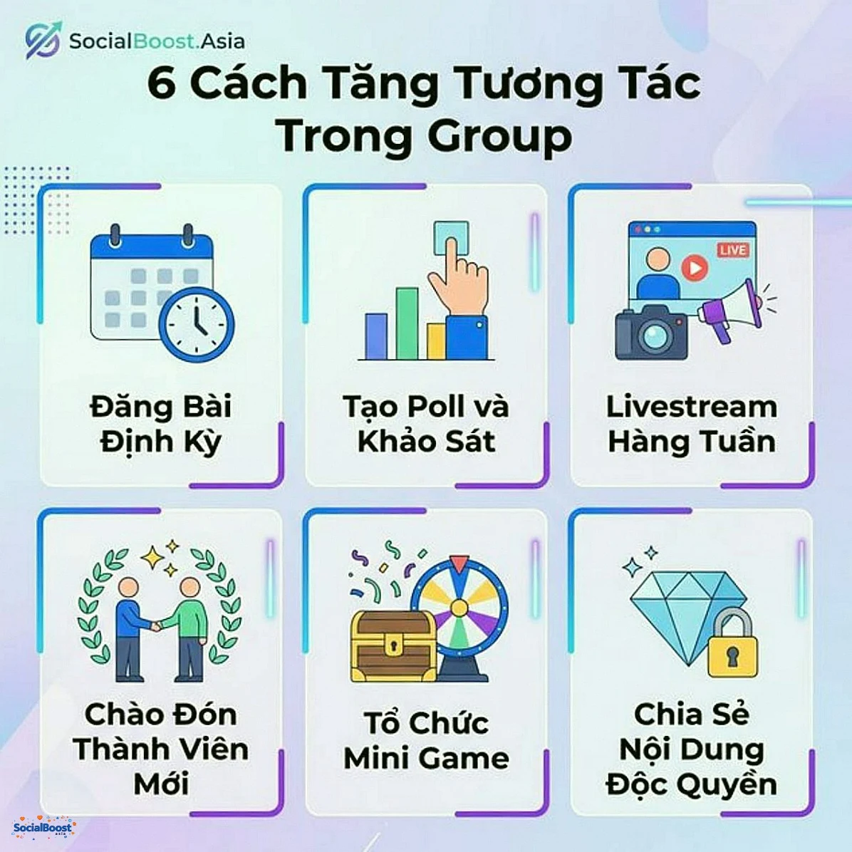 6 cách tăng tương tác trong Group