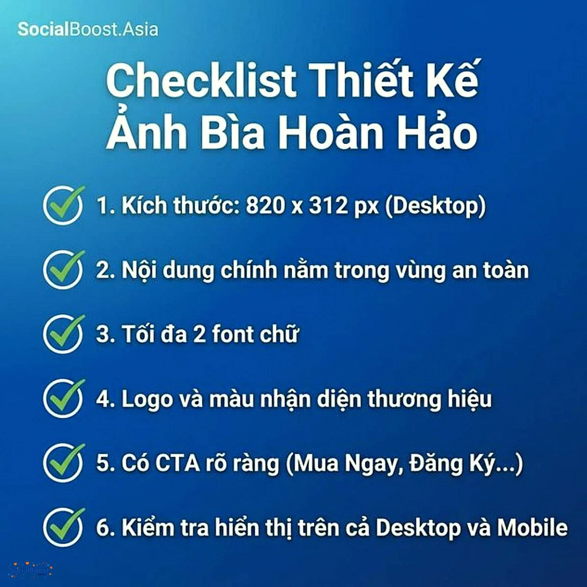 Checklist thiết kế ảnh bìa Fanpage Facebook hoàn hảo