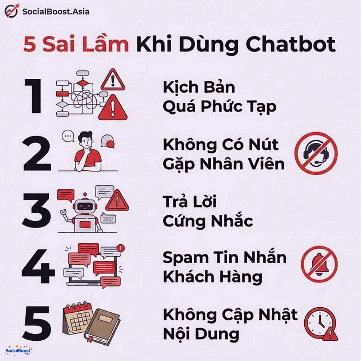 5 sai lầm phổ biến khi dùng chatbot Facebook Messenger