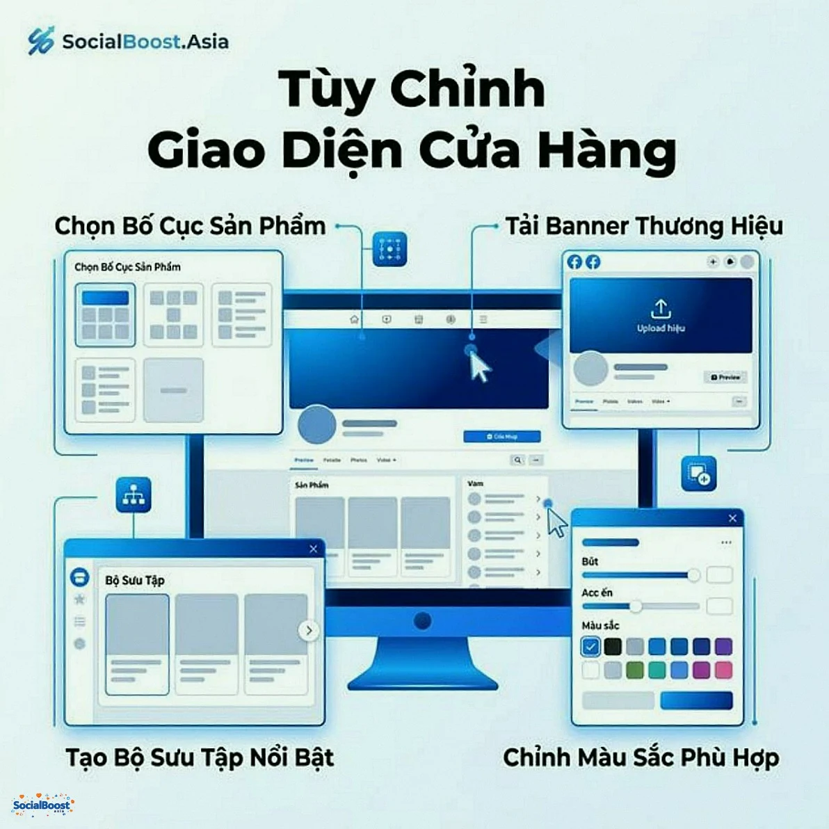 Tùy chỉnh giao diện Facebook Shop
