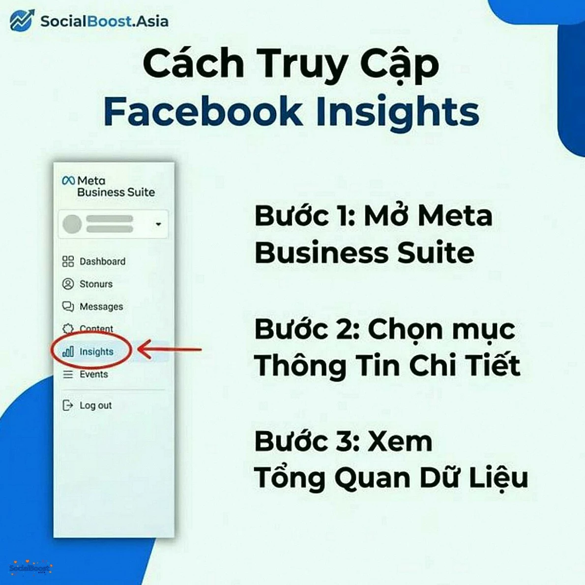 Cách truy cập Facebook Insights qua Meta Business Suite
