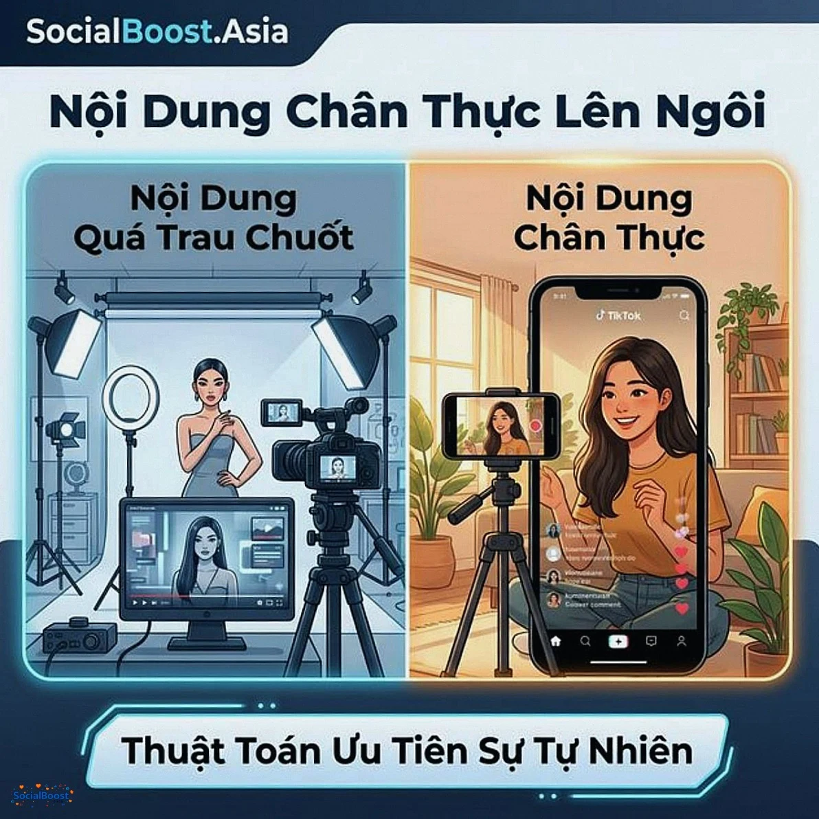 Nội dung chân thực lên ngôi trên TikTok 2026