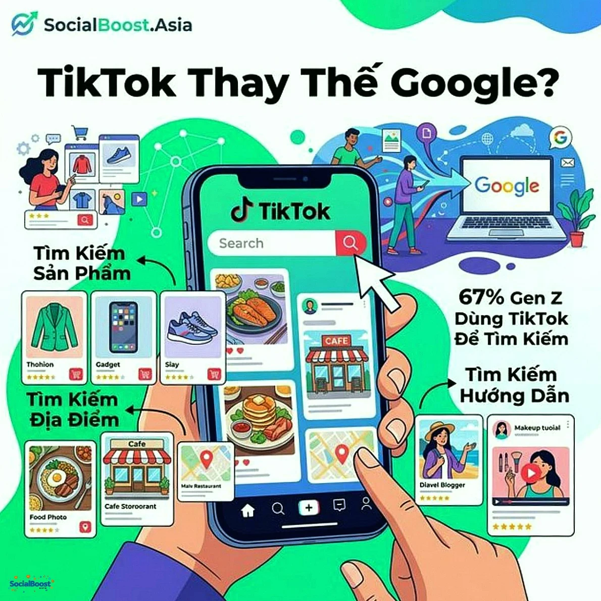 TikTok trở thành công cụ tìm kiếm