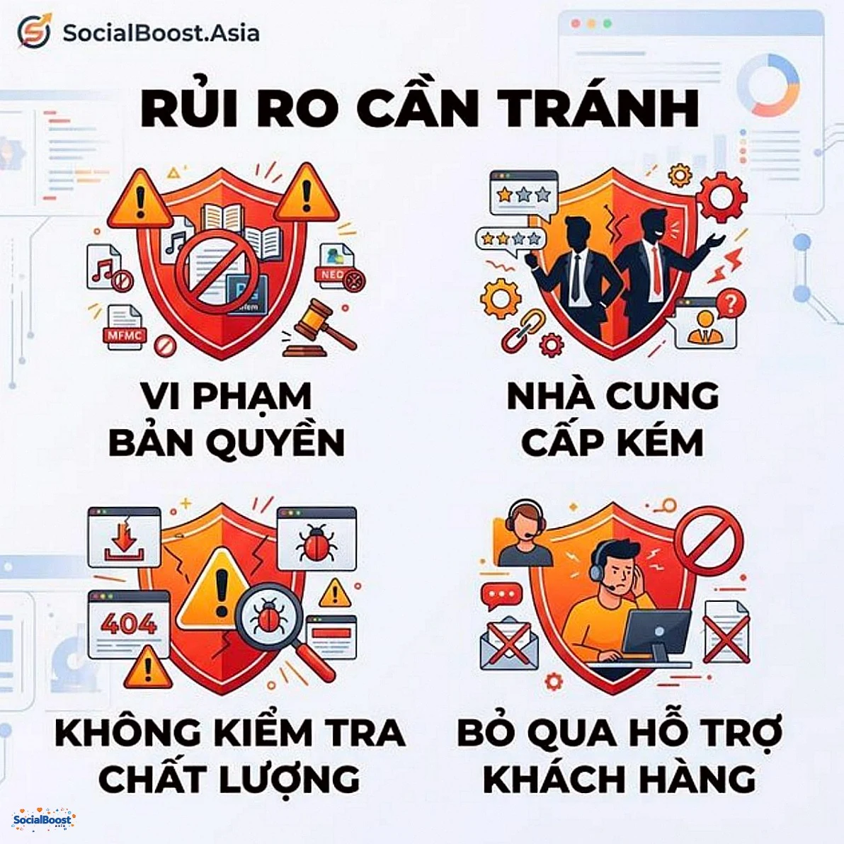 Rủi ro cần tránh khi dropshipping sản phẩm số