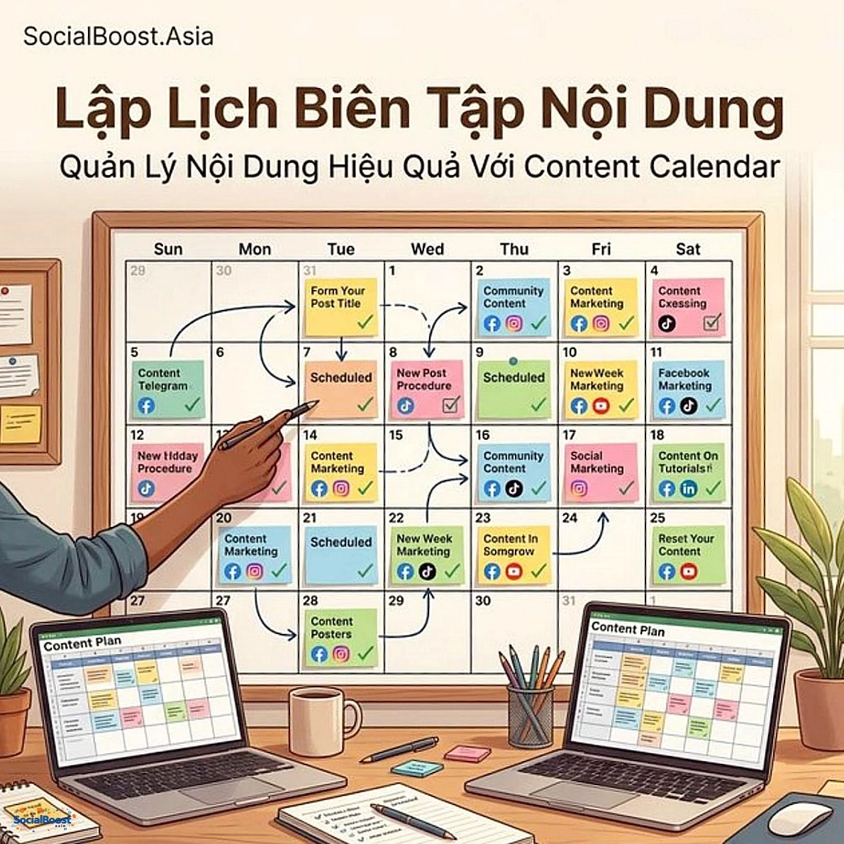 Lập lịch biên tập nội dung - Content Calendar