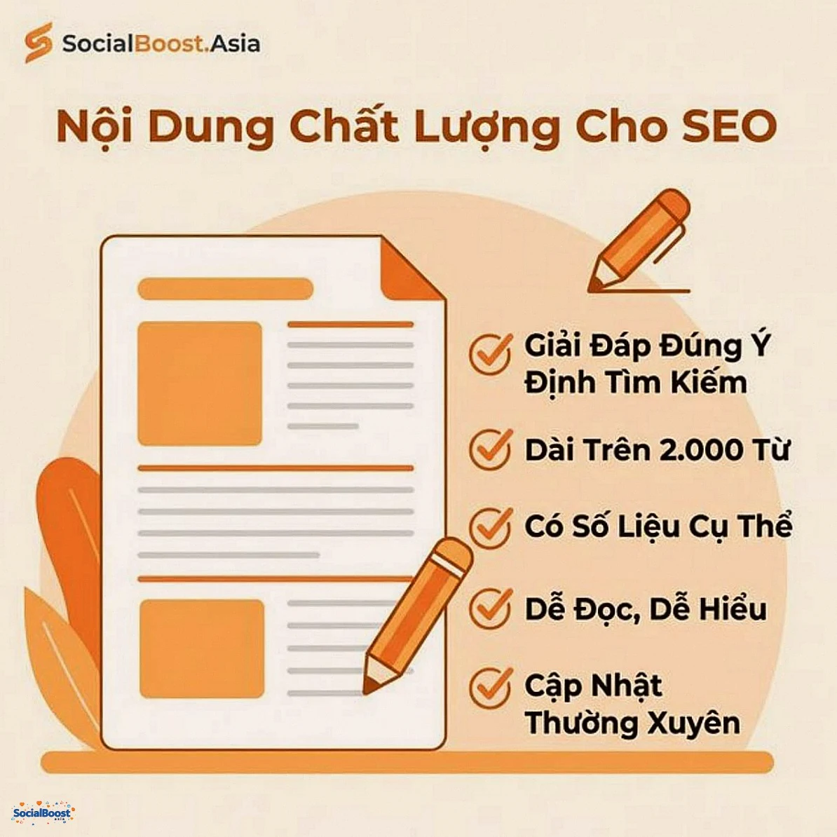 Nội dung chất lượng cho SEO - Checklist quan trọng