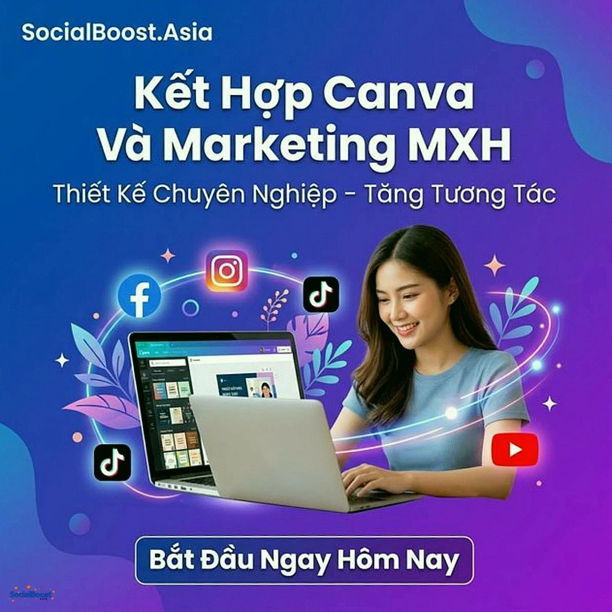 Kết hợp Canva và marketing mạng xã hội