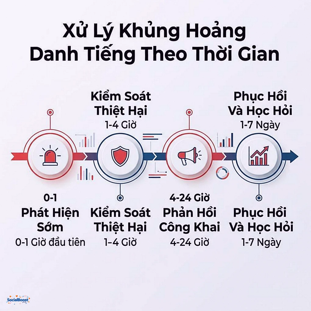 Xử lý khủng hoảng danh tiếng theo thời gian