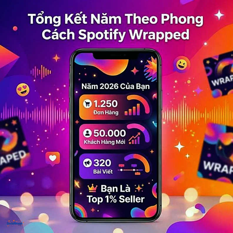 Tổng Kết Năm Theo Phong Cách Spotify Wrapped cho doanh nghiệp