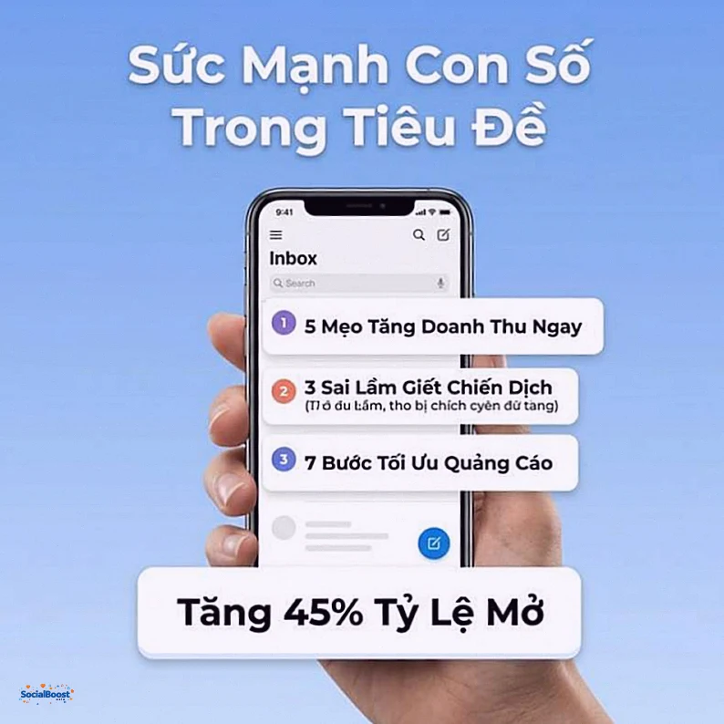 Sức mạnh con số trong tiêu đề email