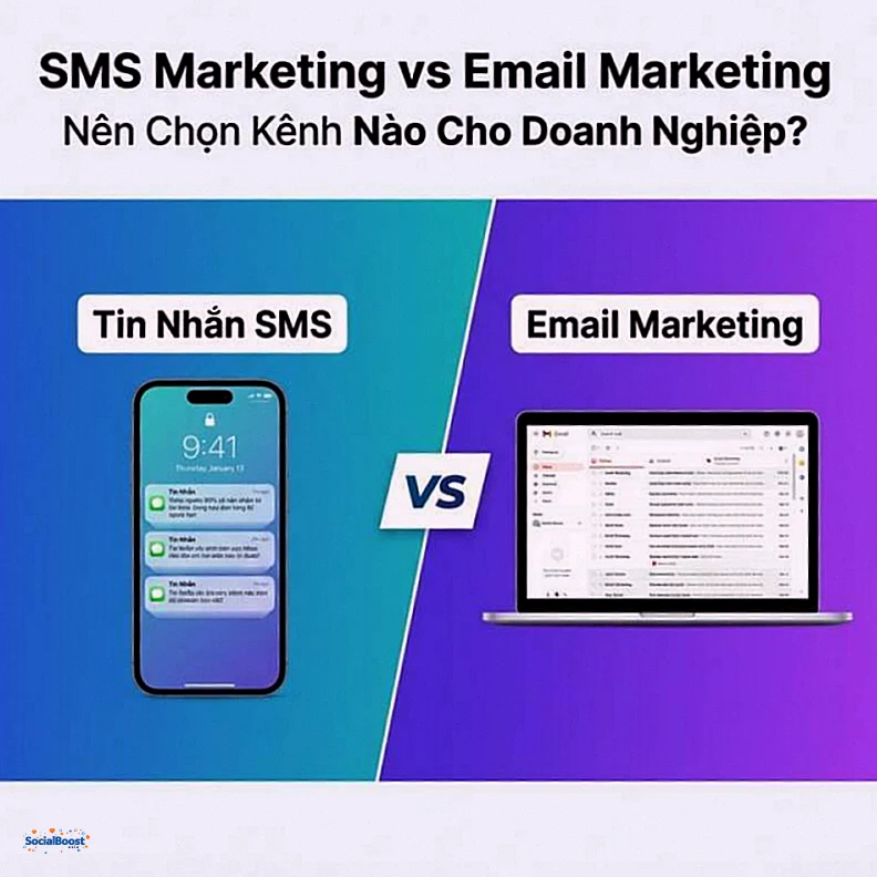 SMS Marketing vs Email Marketing: Nên Chọn Cái Nào? So Sánh Chi Tiết 2026